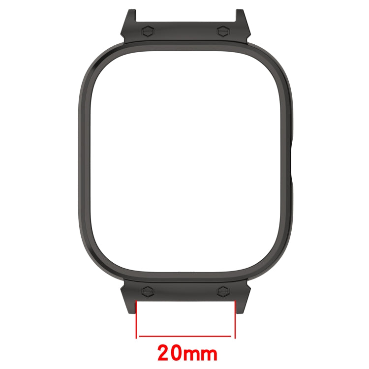 For Redmi Watch 4 Metal Frame Watch Protective Case, Silver, Black, Gold, Rose Gold