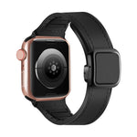 折疊磁性方扣 PU 矽膠錶帶，適用於 Apple Watch Series 4 44mm，適用於 Apple Watch Series 4 40mm，適用於 Apple Watch Series 3 38mm，適用於 Apple Watch Series 3 42mm