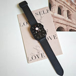 Fold Magnetic Square Buckle PU Silicone Watch Band, For Apple Watch Series 6 40mm, For Apple Watch Series 6 44mm, For pple Watch Series 5 44mm, For Apple Watch Series 5 40mm