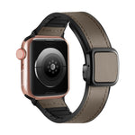 Fold Magnetic Square Buckle PU Silicone Watch Band, For Apple Watch Series 6 40mm, For Apple Watch Series 6 44mm, For pple Watch Series 5 44mm, For Apple Watch Series 5 40mm