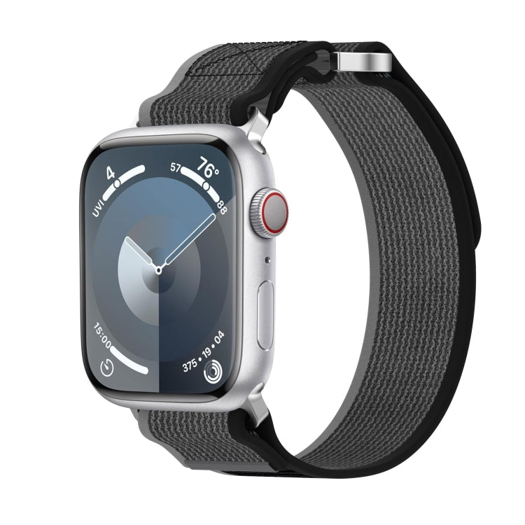 雙鉤環快拆尼龍錶帶，適用於 Apple Watch SE 2023 44mm、Apple Watch SE 2023 40mm、Apple Watch Ultra 2 49mm、Apple Watch Series 9 45mm、Apple Watch Series 9 41mm、Apple Watch Ultra 49mm、Apple Watch Series 8 4...