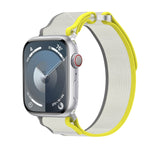 雙鉤環快拆尼龍錶帶，適用於 Apple Watch SE 2023 44mm、Apple Watch SE 2023 40mm、Apple Watch Ultra 2 49mm、Apple Watch Series 9 45mm、Apple Watch Series 9 41mm、Apple Watch Ultra 49mm、Apple Watch Series 8 4...