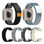 雙鉤環尼龍快拆錶帶，適用於 Apple Watch SE 40mm，適用於 Apple Watch SE 44mm，適用於 Apple Watch Series 6 40mm，適用於 Apple Watch Series 6 44mm，適用於 Apple Watch Series 5 44mm，適用於 Apple Watch Series 5 40mm，適用於 Apple Watch 4 44mm
