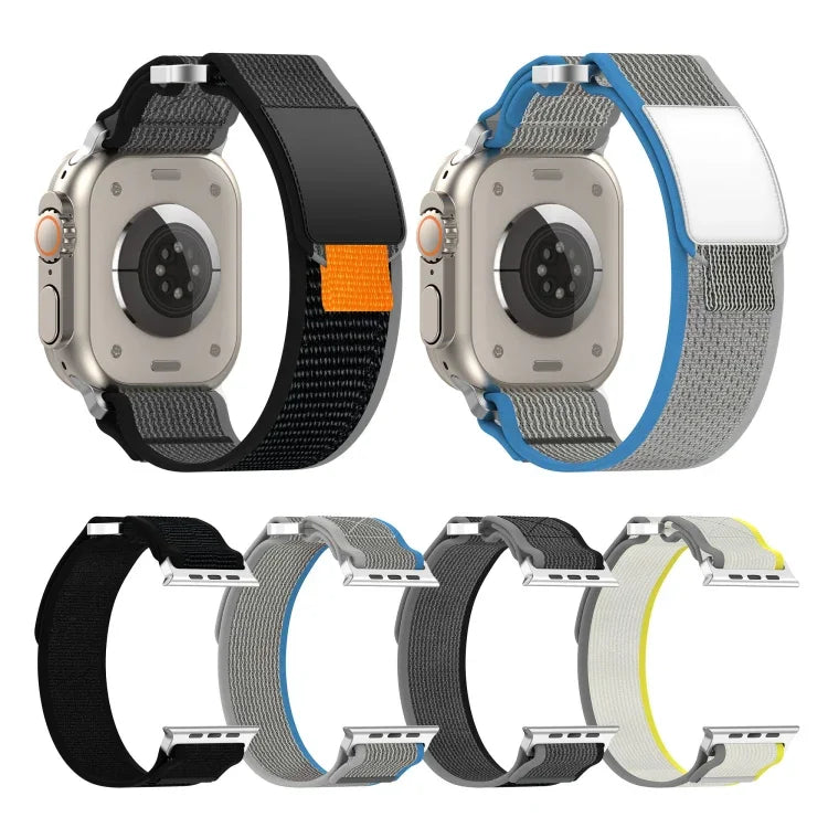 雙鉤環尼龍快拆錶帶，適用於 Apple Watch SE 40mm，適用於 Apple Watch SE 44mm，適用於 Apple Watch Series 6 40mm，適用於 Apple Watch Series 6 44mm，適用於 Apple Watch Series 5 44mm，適用於 Apple Watch Series 5 40mm，適用於 Apple Watch 4 44mm