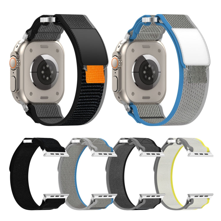 雙鉤環快拆尼龍錶帶，適用於 Apple Watch SE 2023 44mm、Apple Watch SE 2023 40mm、Apple Watch Ultra 2 49mm、Apple Watch Series 9 45mm、Apple Watch Series 9 41mm、Apple Watch Ultra 49mm、Apple Watch Series 8 4...