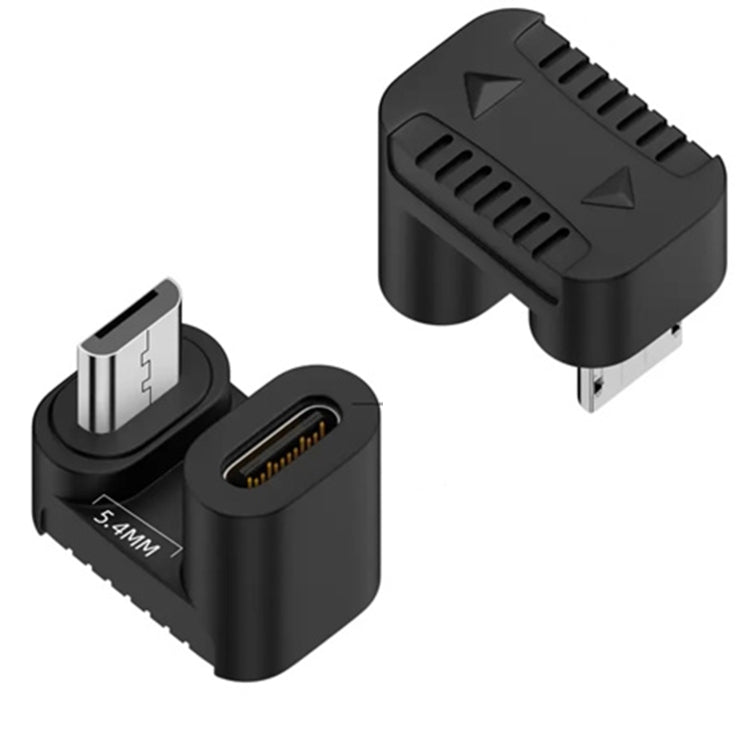 Type-C母轉Micro USB公轉接器 數據充電傳輸，Type-C母轉Micro公U型背，Type-C母轉Micro公U型前，Type-C母轉Micro公右彎，Type-C母轉Micro公左彎