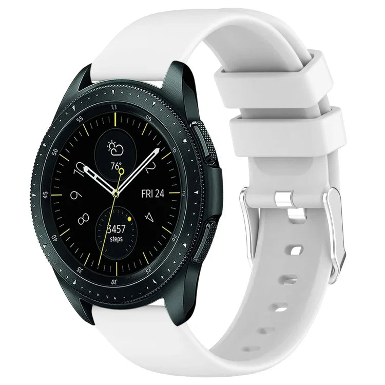 20mm Smooth Solid Color Silicone Watch Band, For Samsung  Galaxy Watch 4 Classic 42mm, For Samsung Galaxy Watch Active 2 44mm, For Samsung Galaxy Watch Active 2 40mm, For Samsung Galaxy Watch 42mm