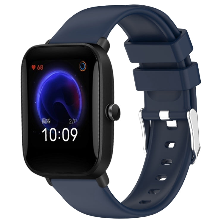 20mm Smooth Solid Color Silicone Watch Band, For Amazfit Pop Pro, For Amazfit Pop, For Amazfit GTS 2