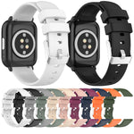 20mm Smooth Solid Color Silicone Watch Band, For Amazfit Pop Pro, For Amazfit Pop, For Amazfit GTS 2