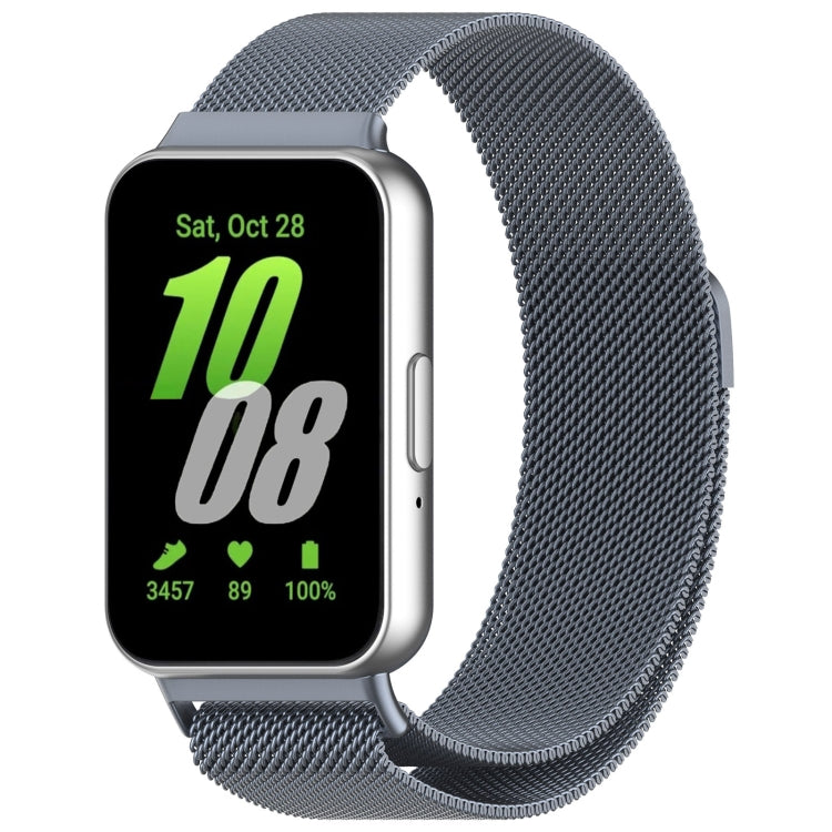 For Samsung Galaxy Fit 3 Milanese Metal Steel Mesh Watch Band, Silver, Black, Gray, Pink, Starlight, Gold, Rose Gold