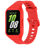 For Samsung Galaxy Fit 3 Integrated TPU Watch Band, Red, Black, White, Orange, Beige, Pink, Cyan, Sky Blue, Dark Green, Dark Blue, Green, Purple