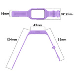 For Samsung Galaxy Fit 3 Integrated TPU Watch Band, Red, Black, White, Orange, Beige, Pink, Cyan, Sky Blue, Dark Green, Dark Blue, Green, Purple