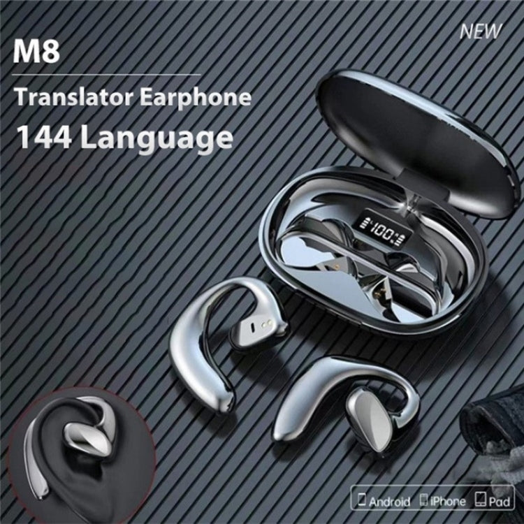 M8 降噪智能語音翻譯 TWS 藍牙耳機 144 種語言翻譯耳機，M8