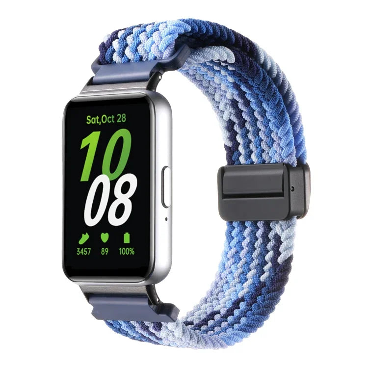 三星 Galaxy Fit3 磁扣尼龍編織錶帶