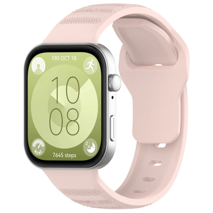 Wavy Dot Texture Silicone Sports Watch Band, For Huawei Watch Fit 3