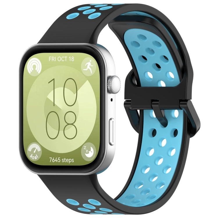 Two Color Silicone Sports Watch Band, For Huawei Watch Fit 3