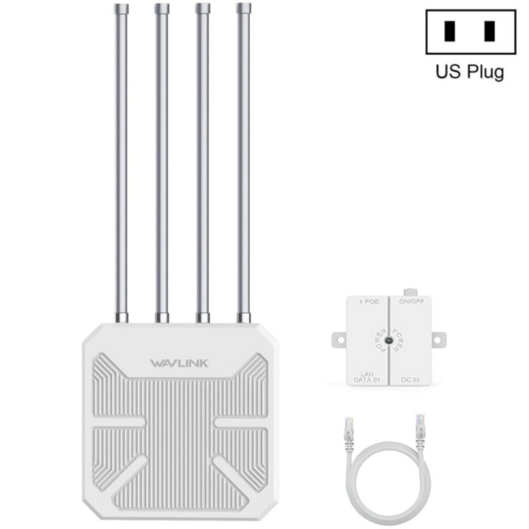 WAVLINK WN573HX3 AX3000 防水戶外 WiFi 無線雙頻路由器，美規插頭，英規插頭，歐規插頭，澳規插頭
