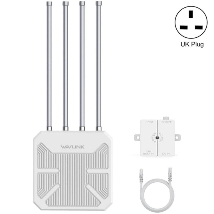 WAVLINK WN573HX3 AX3000 防水戶外 WiFi 無線雙頻路由器，美規插頭，英規插頭，歐規插頭，澳規插頭