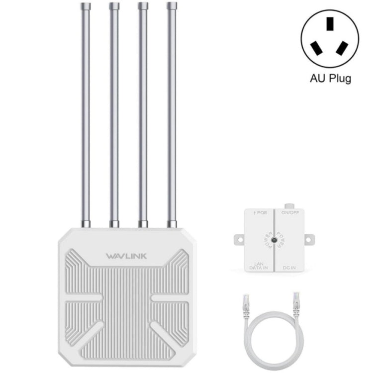 WAVLINK WN573HX3 AX3000 防水戶外 WiFi 無線雙頻路由器，美規插頭，英規插頭，歐規插頭，澳規插頭