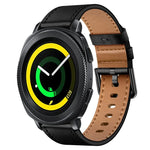 20mm SX Connector Metal Button Switch Leather Watch Band, For Samsung Galaxy Watch 5, For Samsung Galaxy Watch 5 Pro, For Samsung Galaxy Watch 4, For Samsung Galaxy Gear Sport, For Samsung Galaxy Watch 3 41mm, For Samsung Galaxy Watch Active           ...