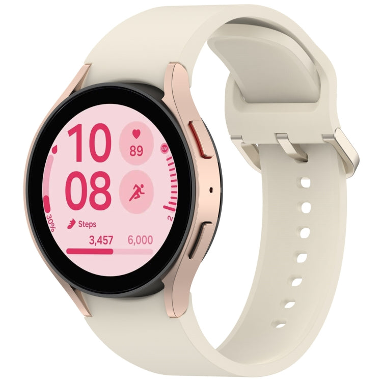 Solid Color Colorful Buckle Quick Release Silicone Watch Band, For Samsung Galaxy Watch FE 40mm, For Samsung Galaxy Watch 7 40 / 44mm