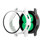 適用於 Samsung Galaxy Watch FE 40mm PC + 強化玻璃膜一體成型錶殼保護套