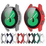 適用於 Samsung Galaxy Watch FE 40mm PC + 強化玻璃膜一體成型錶殼保護套