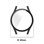 適用於 Samsung Galaxy Watch FE 40mm PC + 強化玻璃膜一體成型錶殼保護套