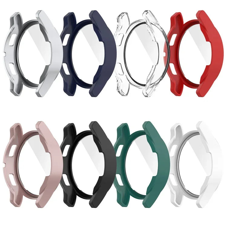 適用於 Samsung Galaxy Watch FE 40mm PC + 強化玻璃膜一體成型錶殼保護套