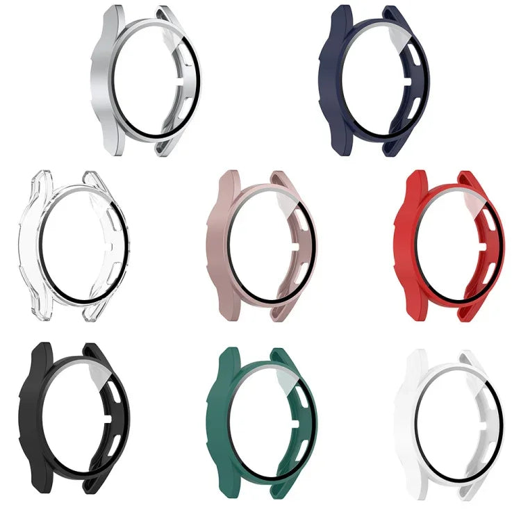 適用於 Samsung Galaxy Watch FE 40mm PC + 強化玻璃膜一體成型錶殼保護套