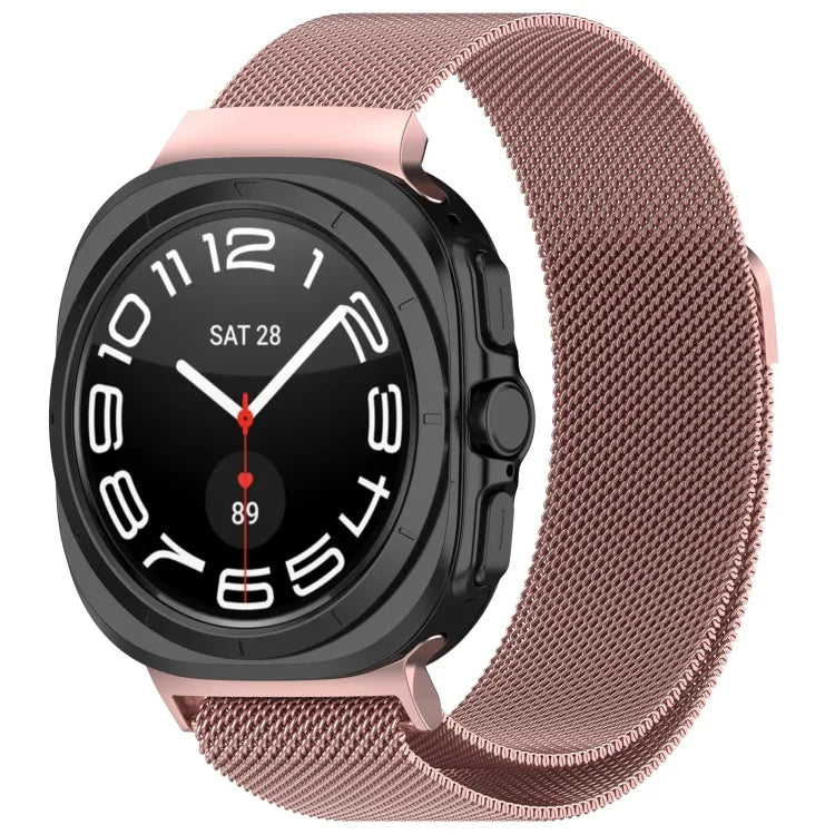 適用於 Samsung Galaxy Watch Ultra 47mm 米蘭磁吸金屬鋼錶帶