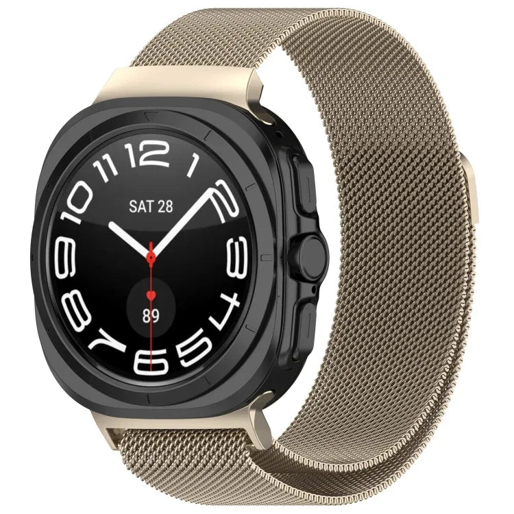 適用於 Samsung Galaxy Watch Ultra 47mm 米蘭磁吸金屬鋼錶帶