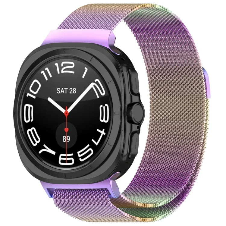適用於 Samsung Galaxy Watch Ultra 47mm 米蘭磁吸金屬鋼錶帶