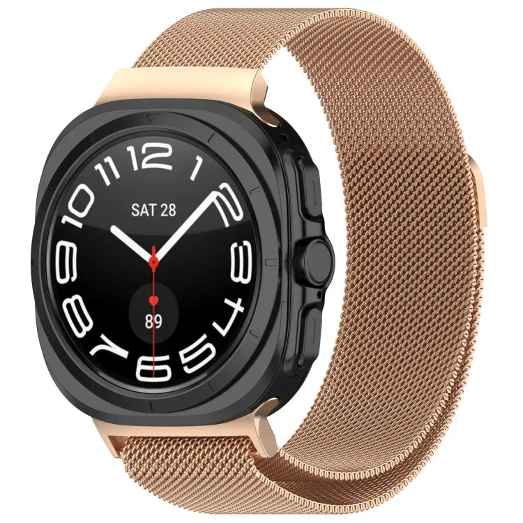 適用於 Samsung Galaxy Watch Ultra 47mm 米蘭磁吸金屬鋼錶帶