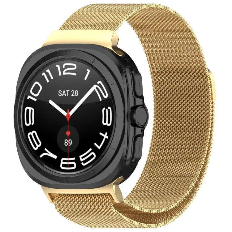 適用於 Samsung Galaxy Watch Ultra 47mm 米蘭磁吸金屬鋼錶帶