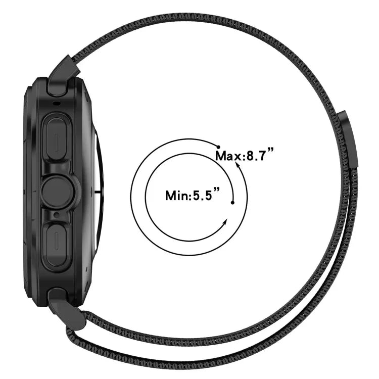 適用於 Samsung Galaxy Watch Ultra 47mm 米蘭磁吸金屬鋼錶帶