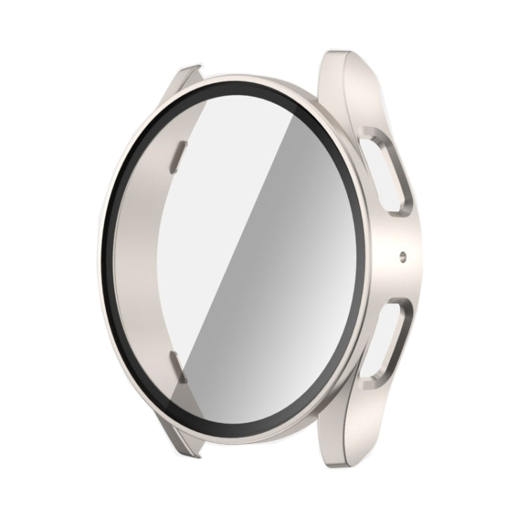 PC + 強化玻璃一體成型錶殼保護套，適用於 Samsung Galaxy Watch 7 44mm、Samsung Galaxy Watch 7 40mm