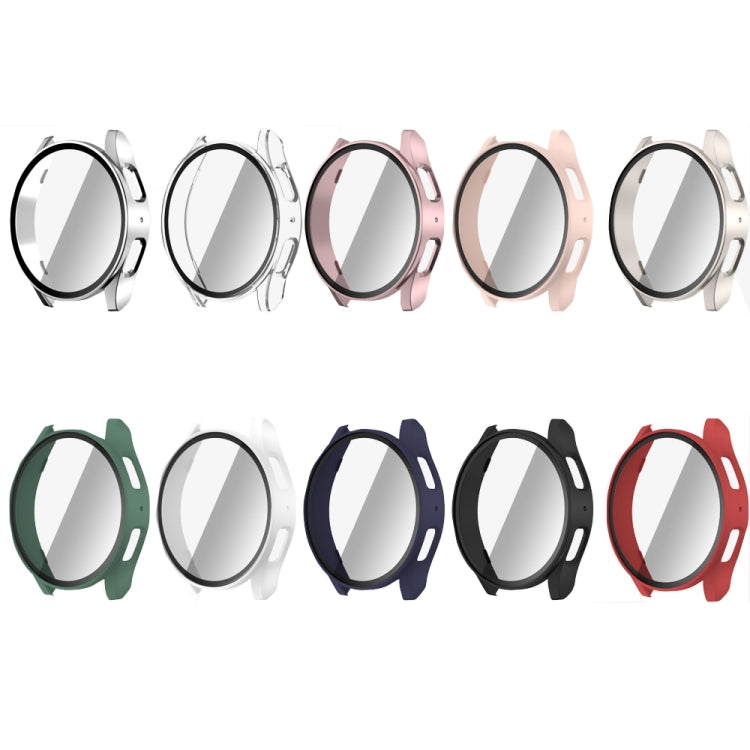 PC + 強化玻璃一體成型錶殼保護套，適用於 Samsung Galaxy Watch 7 44mm、Samsung Galaxy Watch 7 40mm