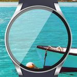 PC + 強化玻璃一體成型錶殼保護套，適用於 Samsung Galaxy Watch 7 44mm、Samsung Galaxy Watch 7 40mm