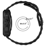 For Galaxy Watch Ultra2 2026 / 2025 / 1 2024 Solid Color Reverse Buckle Silicone Watch Band, Black, White, Blue, Yellow, Light Gray, Dark Green, Cyan, Dark Blue, Starlight, Pink