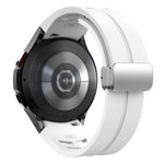 Richard磁吸摺疊銀扣矽膠錶帶，適用於Samsung Galaxy Watch 4 Classic 42 / 46mm