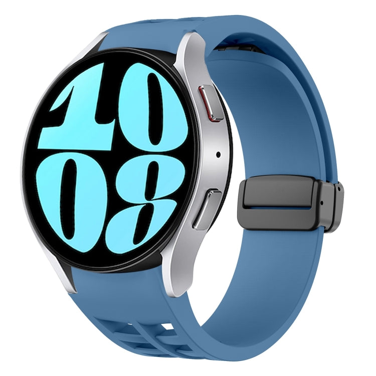 Richard 磁性摺疊黑色扣矽膠錶帶，適用於 Samsung Galaxy Watch 6 40 / 44mm，適用於 Samsung Galaxy Watch 5 Pro 高爾夫版，適用於 Samsung Galaxy Watch 5 高爾夫版