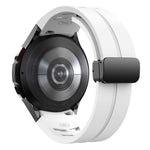 Richard 磁性摺疊黑色扣矽膠錶帶，適用於 Samsung Galaxy Watch 5 40 / 44mm，適用於 Samsung Galaxy Watch 5 Pro 45mm，適用於 Samsung Galaxy Watch 4 40 / 44mm