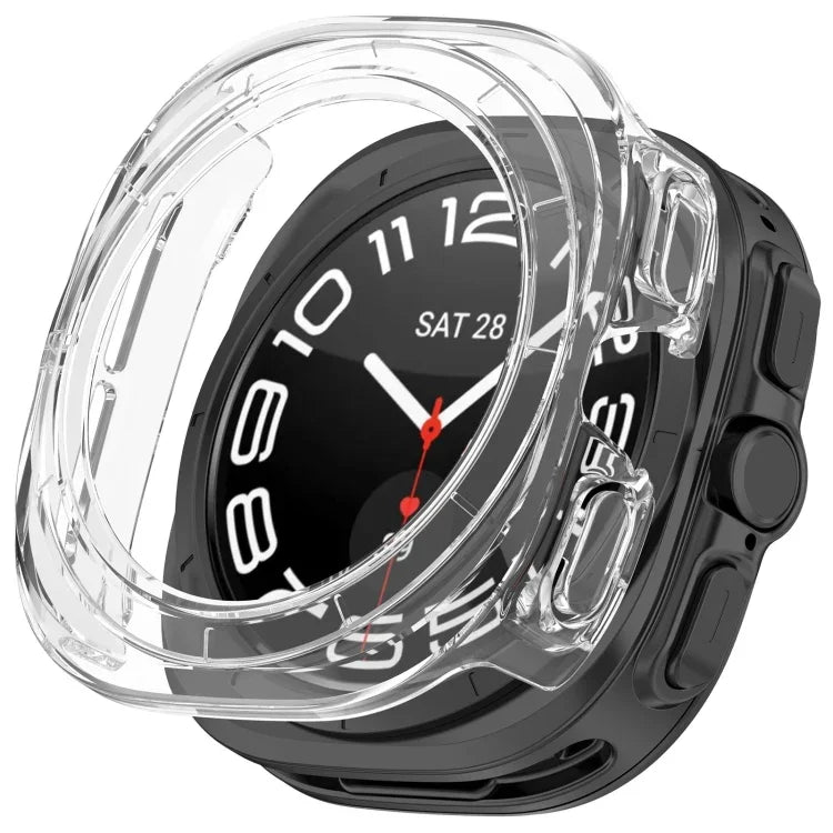 半覆蓋鏤空 PC 錶殼保護套，適用於 Samsung Galaxy Watch Ultra 47mm / Ultra 2025，Samsung Galaxy Watch 7 44mm，Samsung Galaxy Watch 7 40mm