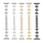 Four Leaf Clover Quick-Release Metal Chain Watch Band, For Apple Watch SE 2023 44mm, For Apple Watch SE 2023 40mm, For Apple Watch Ultra 2 49mm, For Apple Watch Series 9 45mm, For Apple Watch Series 9 41mm, For Apple Watch Ultra 49mm                   ...
