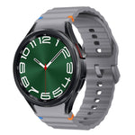 波浪紋縫線矽膠錶帶，適用於 Samsung Galaxy Watch 7 40 / 44mm、Samsung Galaxy Watch 6 Classic、Samsung Galaxy Watch 6 40 / 44mm、Samsung Galaxy Watch 5 40 / 44mm