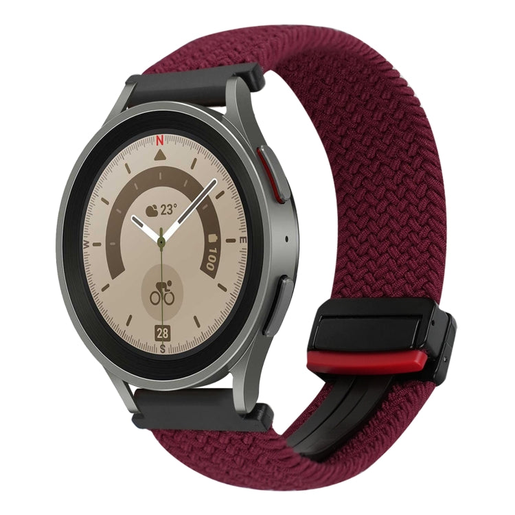 20mm 磁扣編織錶帶，適用於 Samsung Galaxy Watch 5 Pro，適用於 Samsung Gear Sport