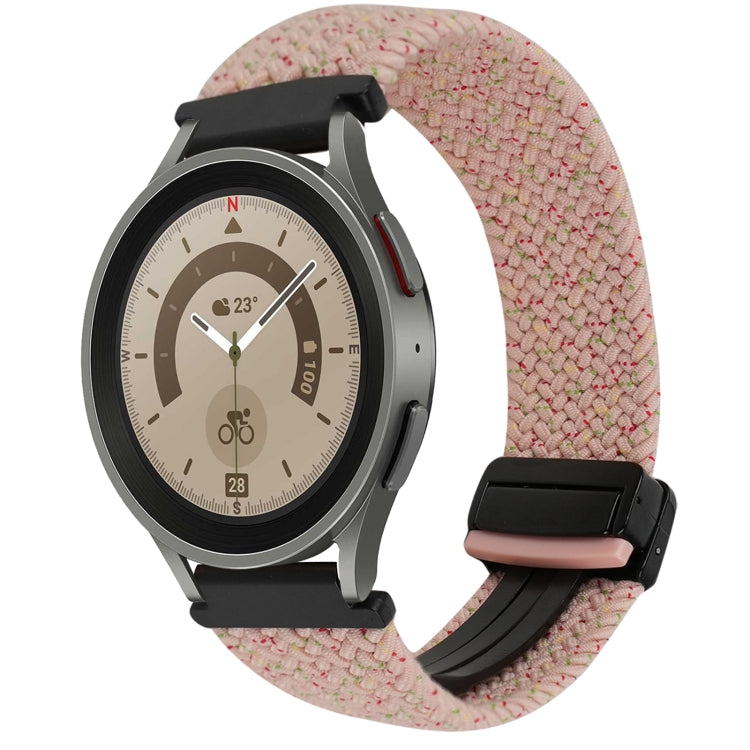 20mm 磁扣編織錶帶，適用於 Samsung Galaxy Watch 5 Pro，適用於 Samsung Gear Sport