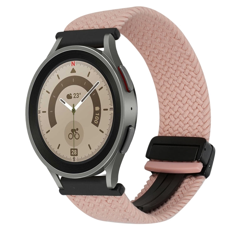 20mm 磁扣編織錶帶，適用於 Samsung Galaxy Watch 5 Pro，適用於 Samsung Gear Sport