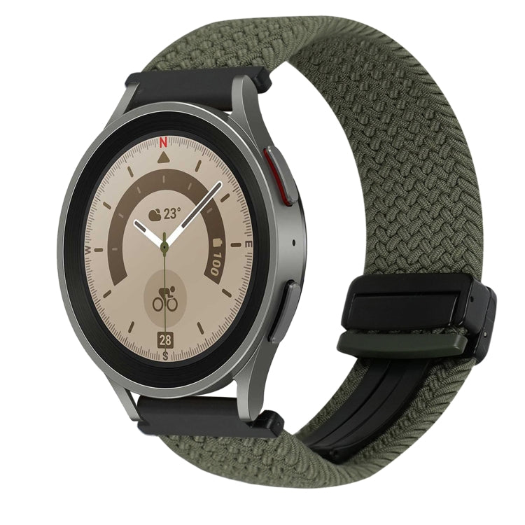 20mm 磁扣編織錶帶，適用於 Samsung Galaxy Watch 5 Pro，適用於 Samsung Gear Sport